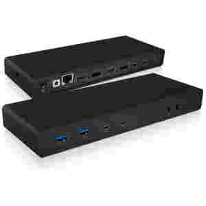 IcyBox IB-DK2245AC Docking USB-C priklopna postaja z dvojnim video priključkom