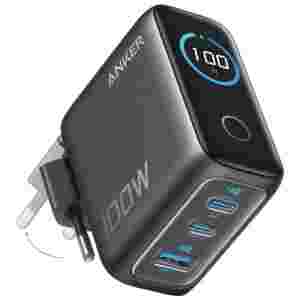 Anker 100W GaN Smart Display 3-portni polnilec