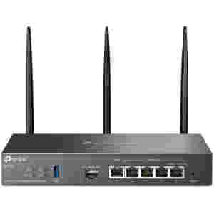 Usmerjevalnik brezžični TP-Link gigabit WiFi6 802.11ax AX3000 2402Mbit/s 4xLAN+WAN+SFP 3x antena (ER706W)
