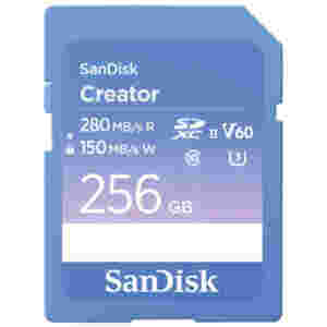 Spominska kartica SDXC 256GB Sandisk Class10 280MB/s/150MB/s U3 V60 UHS-II (SDSDXEP-256G-GNCIS)