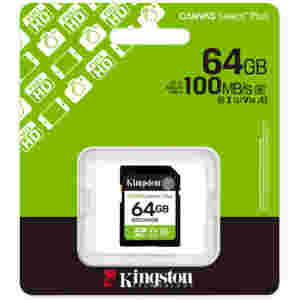 Spominska kartica SDXC 64GB Kingston Canvas Select Plus 100MB/s/U1 V10 UHS-I (SDS3/64GB)