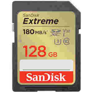 Spominska kartica SDXC 128GB Sandisk Extreme 180MB/s/90MB/s U3 V30 UHS-I A2 (SDSDXVA-128G-GNCIN)