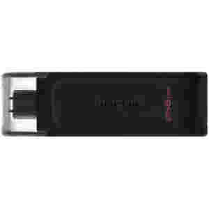 Spominski ključek 256GB USB-C Kingston DT70 80MB/s 15MB/s kovinski-plastičen črn (DT70/256GB)