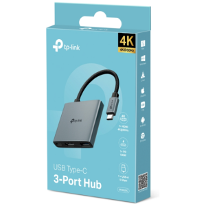TP-LINK UH3020C 3-v-1 USB-C HUB priklopna postaja z 4K HDMI in 100 W Power Delivery