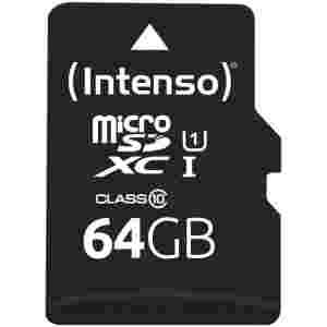 Spominska kartica microSDXC 64GB Intenso 45MB/s/10MB/s U1 UHS-I (3423490)