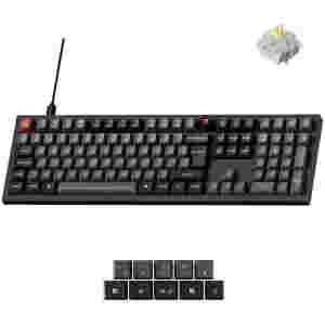 Mehanska Tipkovnica Žična Keychron V6 8K UK | črna RGB (Yellow switch) (V6W-D4-UK)