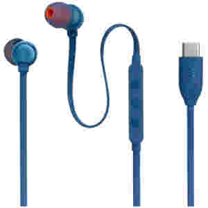 Slušalke žične JBL ušesne z mikrofonom USB-C TUNE 310C modre (JBLT310CBLU)
