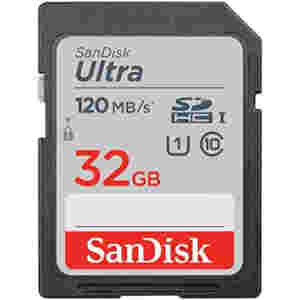 Spominska kartica SDHC 32GB Sandisk Ultra 120MB/s/U1 UHS-I (SDSDUN4-032G-GN6IN)