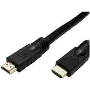 Kabel HDMI(m)=>HDMI(m) 15,00m 4K/60Hz kabel z ojačevalcem črn Roline (14.01.3452-5)