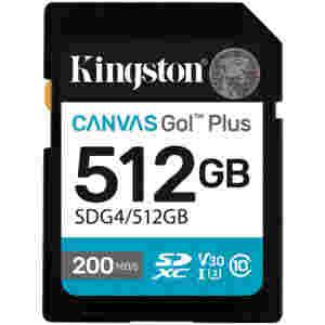 Spominska kartica SDXC 512GB Kingston Canvas Go! Plus Class10 200MB/s/U3 V30 UHS-I (SDG4/512GB)