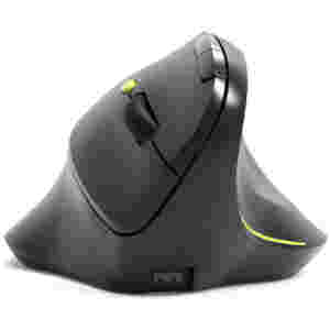 Miš brezžična + Bluetooth ergonomska Port Ergo Soft 1600DPI za desničarje 5 gumbov črna (910200)