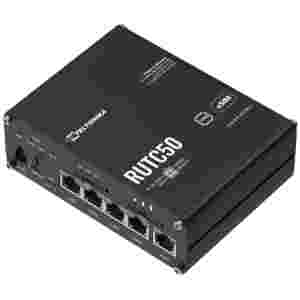 Usmerjevalnik brezžični Teltonika RUTC50 WiFi6 802.11ax AX1800 1800Mbit/s 4G 5G 4xLAN+WAN 8x antena (RUTC50210000)