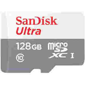 Spominska kartica microSDXC 128GB Sandisk Ultra 100MB/s/60MB/s U1 UHS-I A1 +adapter (SDSQUNR-128G-GN3MA)