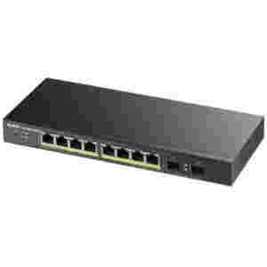 STIKALO 8-PORT + 2x SFP ZyXEL Smart 10/100/1000 PoE+ (GS1900-10HP-EU0102F)