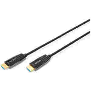 Kabel HDMI(m)=>HDMI(m) v2.1 15,00m UHD 8K/60Hz AOC hibridni optični črn Digitus (AK-330126-150-S)