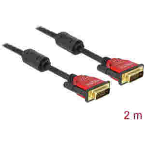 Kabel Delock DVI digital-digital 2m premium s ferito 24+1