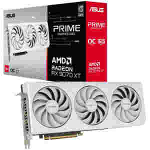 Grafična kartica AMD RX9070 XT Asus Prime OC Edition bela - 16GB GDDR6  | 1xHDMI 2.1b 3xDisplayport 2.1b (90YV0L75-M0NA00)