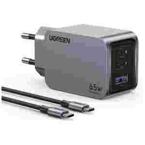 Ugreen Nexode Pro 65W 3-Portni GaN USB polnilec s priloženim 1