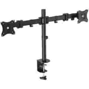 Nosilec za LCD monitor dvojni 13"-27" do 8kg - pritrditev na rob mize LogiLink (BP0022)