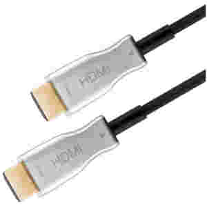 Kabel HDMI(m)=>HDMI(m) v2.0 20,00m UHD 4K/60Hz AOC optični hibridni pozlačeni kontakti črn Goobay (59806)