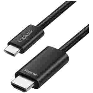 Kabel USB-C 3.2 Gen1 => HDMI 3,0m UHD 4K/30Hz Logilink črn (UA0471)