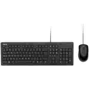 Tipkovnica in miš Asus USB-A desktop U2000 SLO črna Copilot tipka (90-XB1000KM00240-)