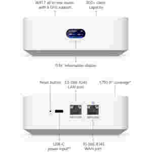 Usmerjevalnik brezžični Ubiquiti Cloud WiFi7 802.11be 7300Mbit/s MESH 1xLAN/WAN10GB (UX7)