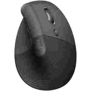 Miš brezžična + Bluetooth Logitech Lift Vertical For Business 4000DPI za levičarje grafitna (910-006495)