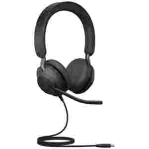 Slušalke žične Jabra naglavne z mikrofonom USB-C/USB-A Evolve2 40 SE MS stereo črne (24189-999-799)